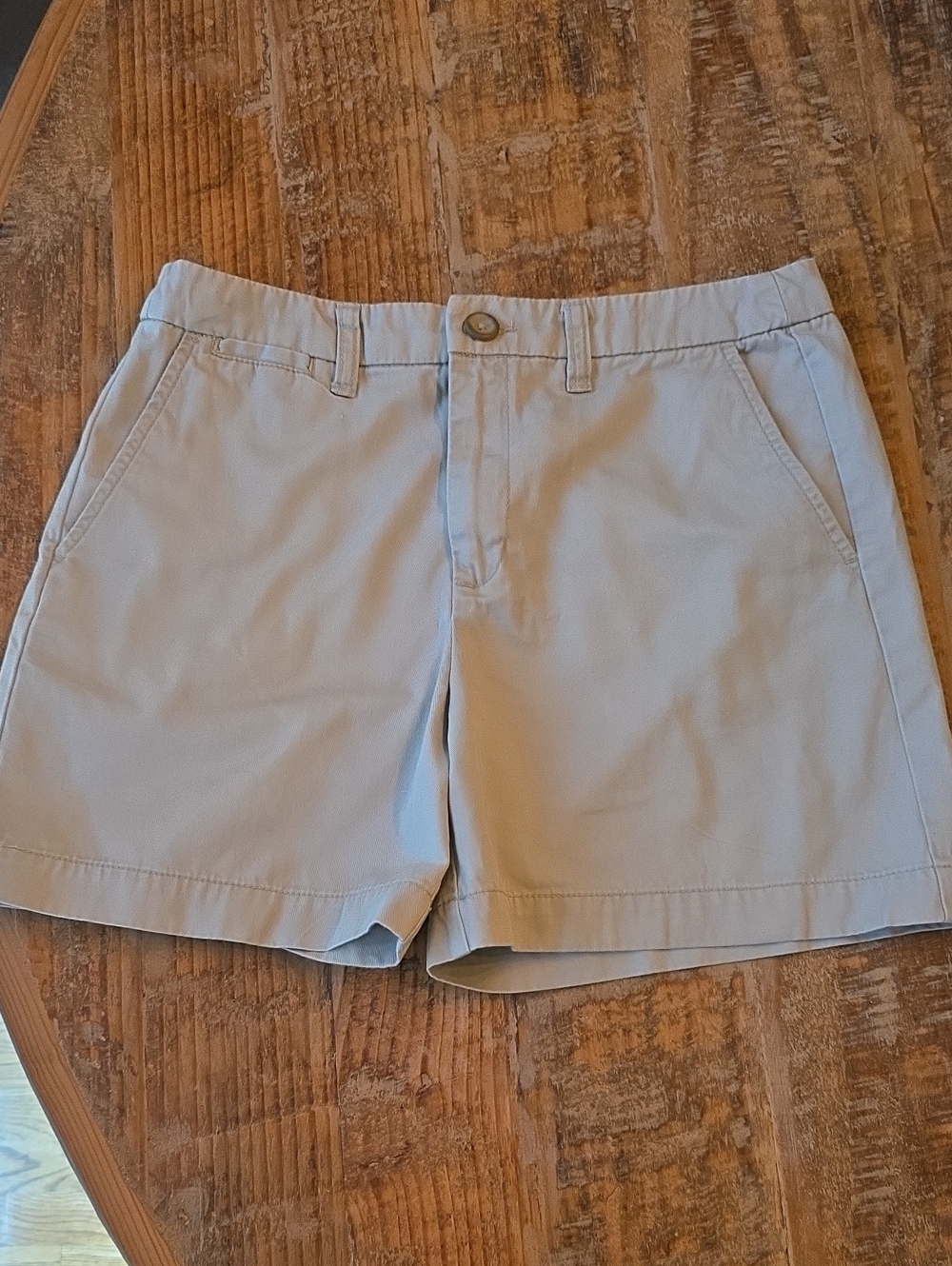 Merona Tan Cotton Shorts with Red Logo Tag
